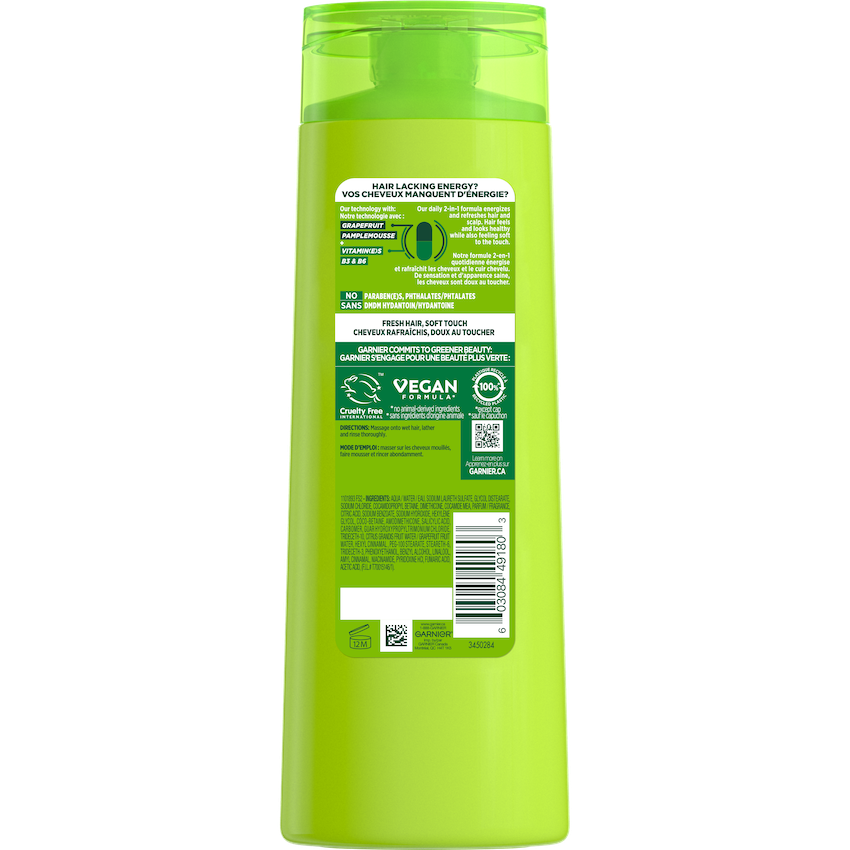 GAR3DPKGFructis Reno 2022CleanFreshShampoo370mlBackV1